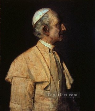 Franz von Lenbach Painting - Pope Leo XIII Franz von Lenbach